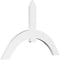 Ekena Millwork Archdale Architectural Grade PVC Gable Bracket, 60"W x 40"H x 2"D x 6"F, 16/12 Pitch GBP060X40X0206ARC00 - alternate 1